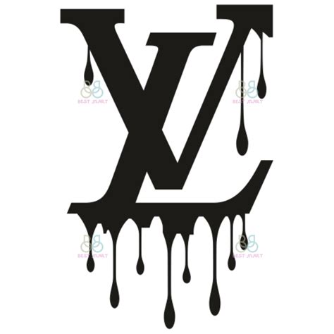 louis vuitton dripping logo.